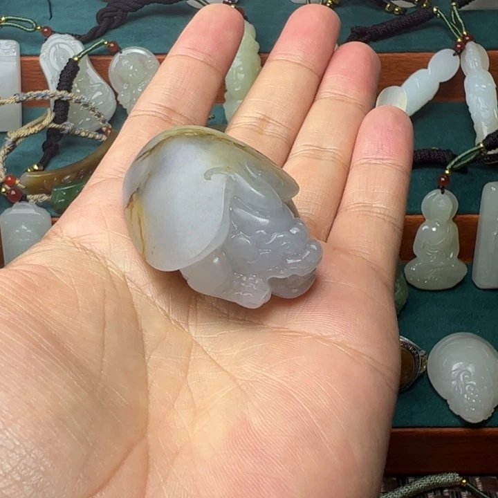 风***寂和田玉未镶嵌把件