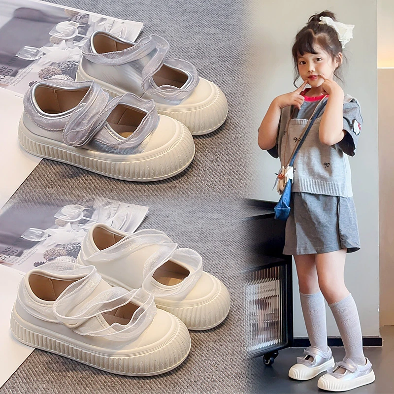 女童透气秋季套楦夏季运动鞋鞋子儿童休闲小白鞋欧若公主精灵风