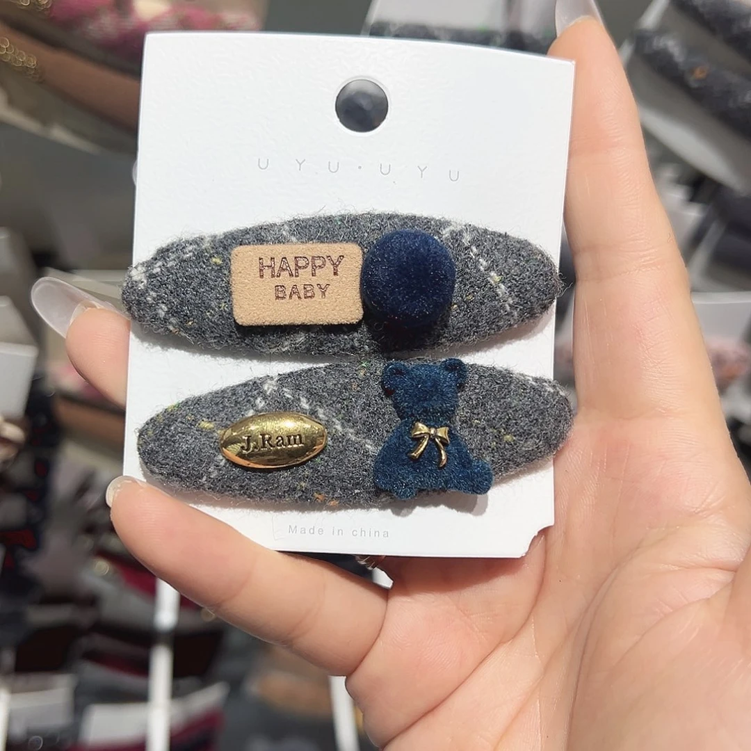 非金属蓝色小熊掰掰夹