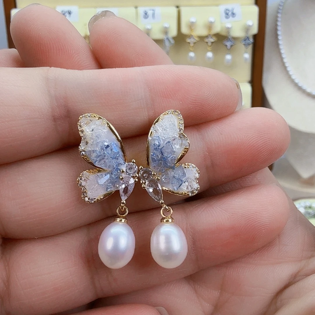 未镶嵌耳饰淡水珍珠