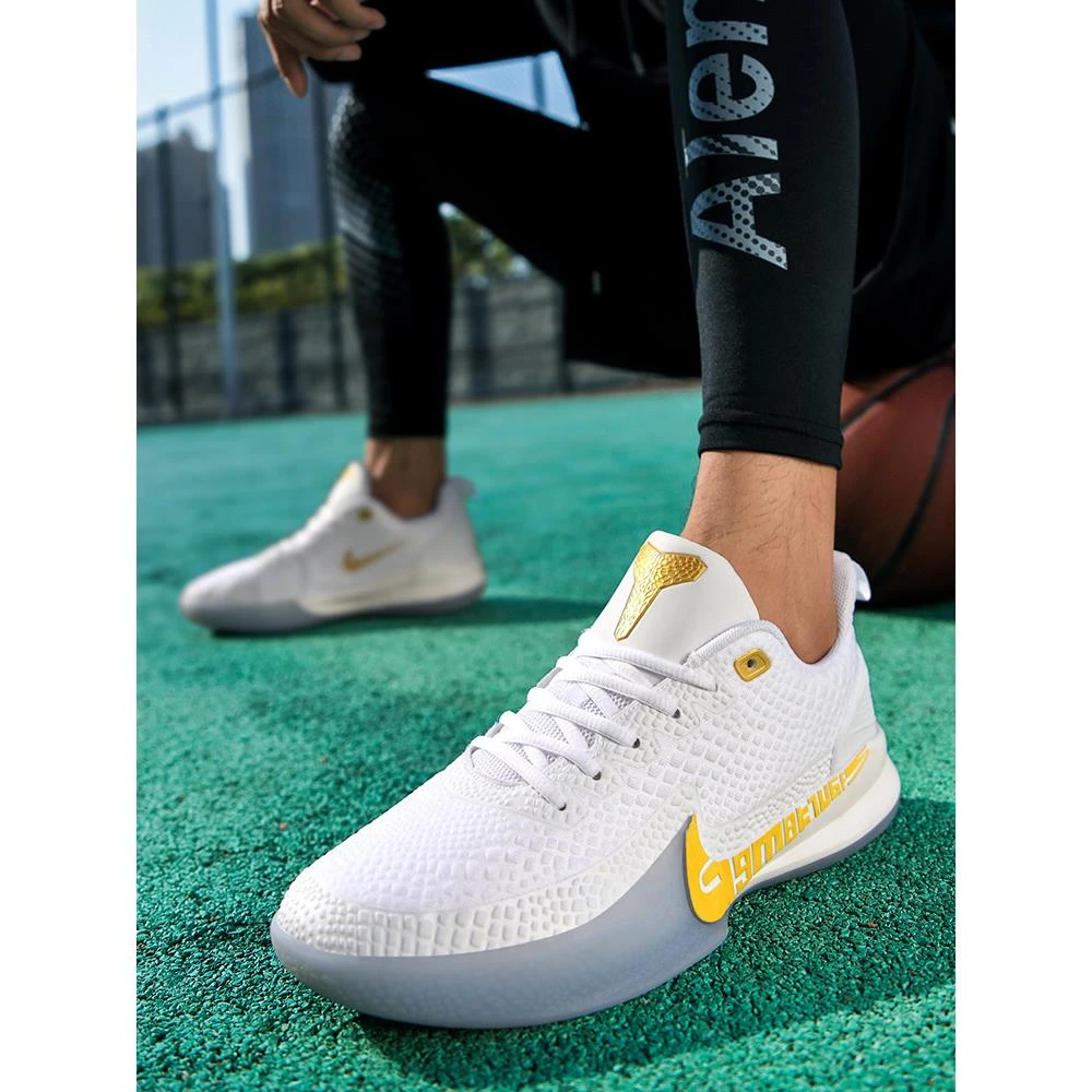 新品NK科比5代篮球鞋男低帮实战防滑耐磨水泥地运动鞋儿童摩擦有