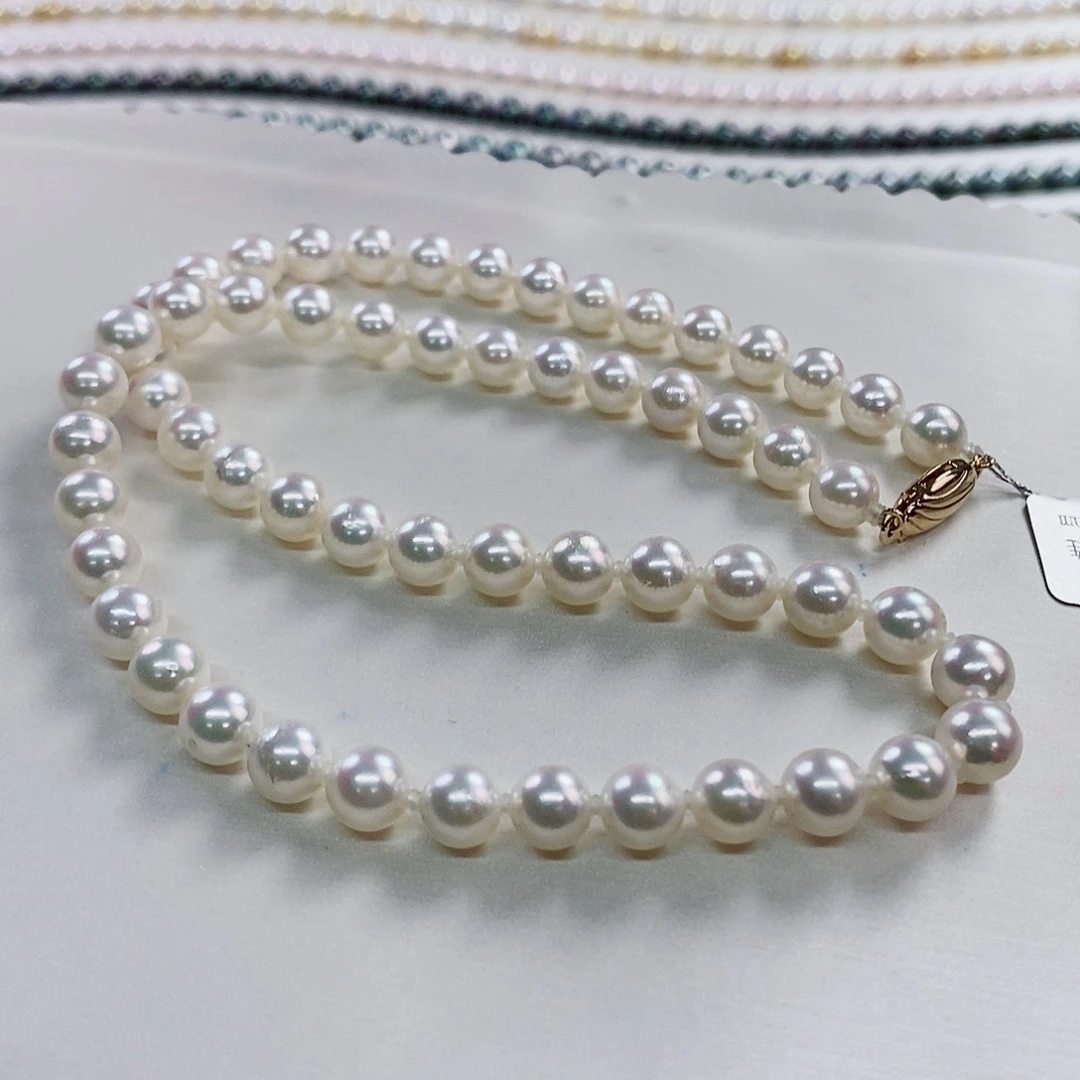 项链未镶嵌海水珍珠6.5-7