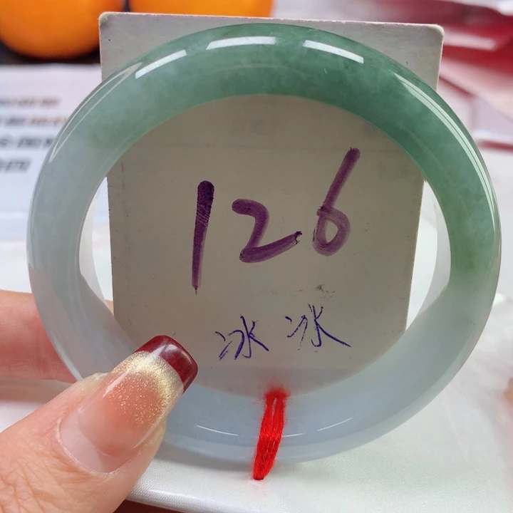 翡翠手镯未镶嵌天然翡翠55圈口