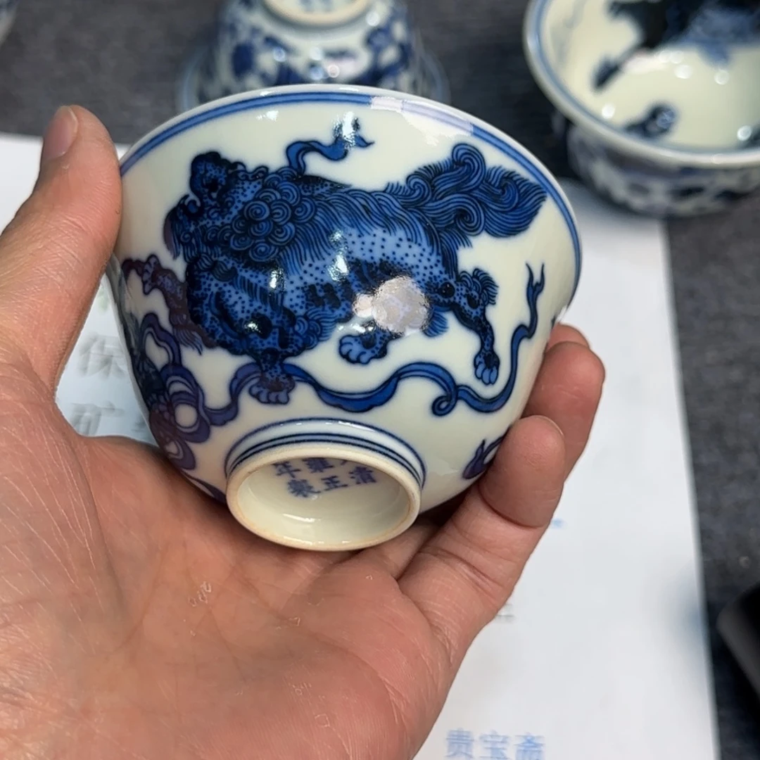 杯子瓷当代仿古精品全手工