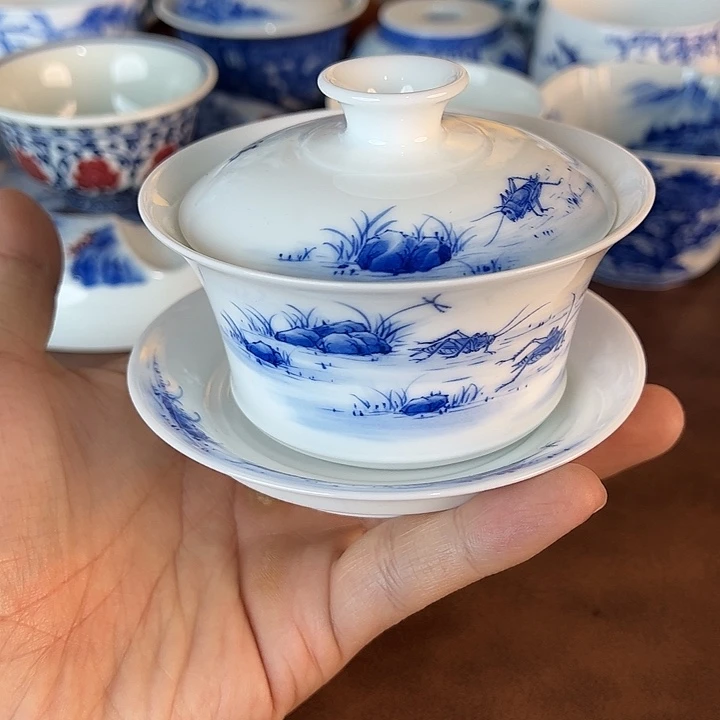 瓷片景德镇全手工手绘陶瓷