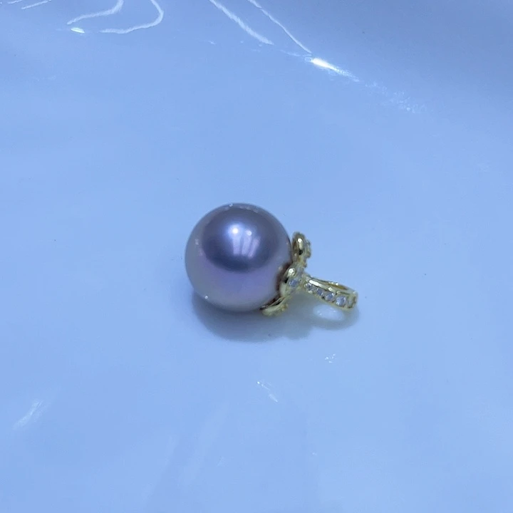 淡水珍珠颈饰银S925镶嵌仙****～