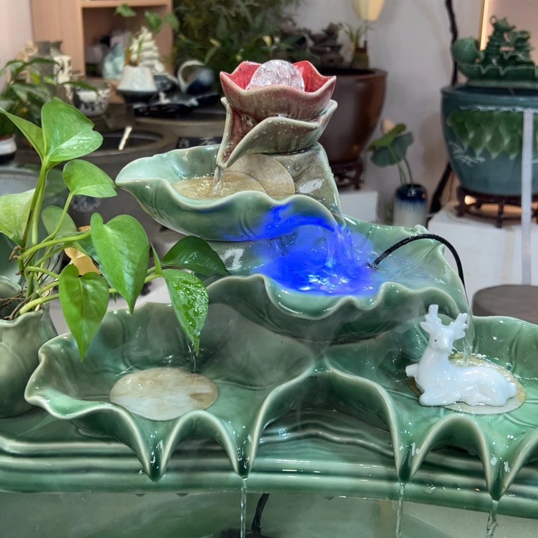 陶瓷景德镇陶瓷流水摆件