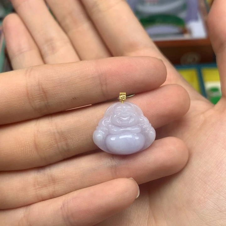 翡翠18K金镶嵌颈饰翡翠