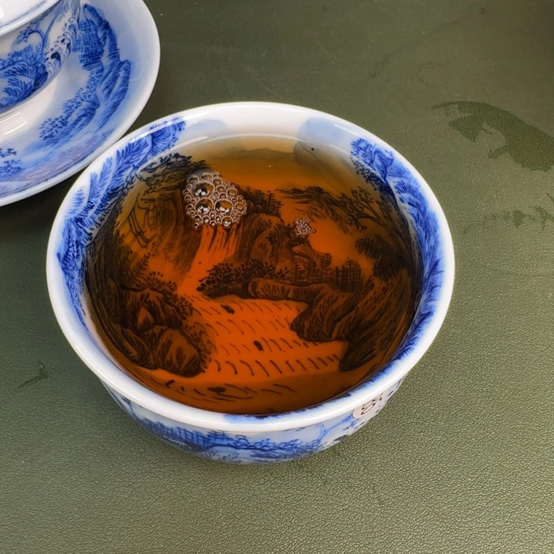 瓷景德镇纯手绘茶具圆圆285