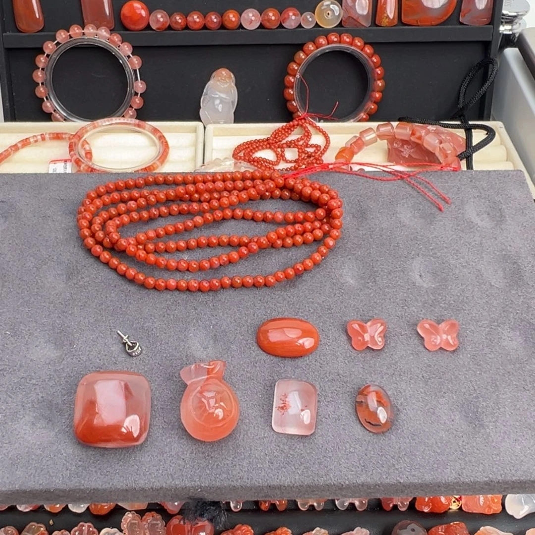 南红玛瑙未镶嵌颈饰配饰