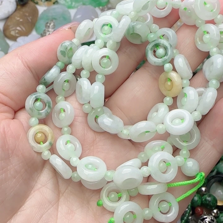 翡翠未镶嵌颈饰天然A货258
