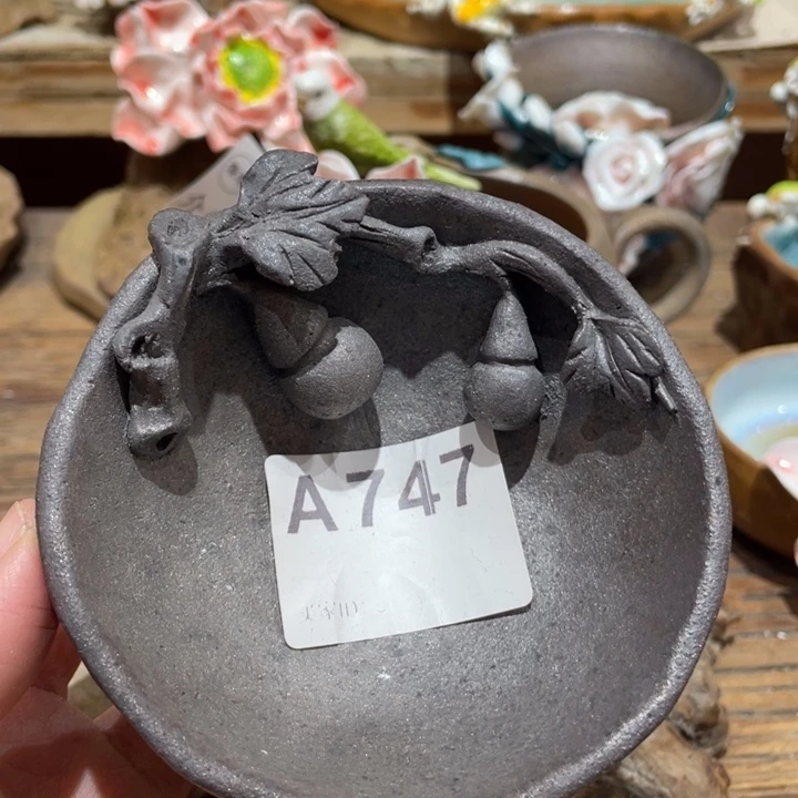 手工制作陶瓷茶具茶杯青蛙