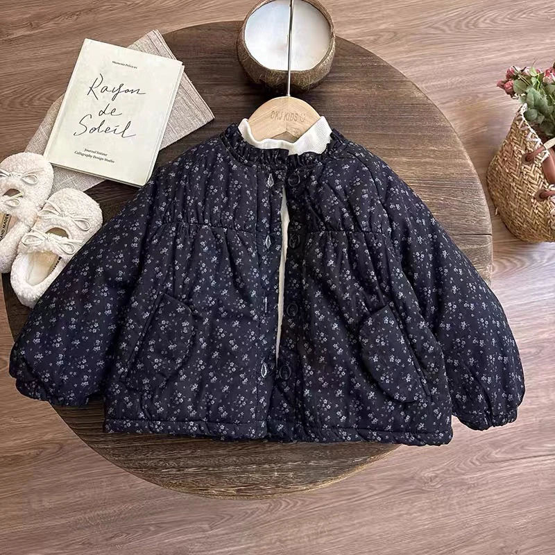 现货清货！女童棉袄冬季2025新款儿童加厚棉衣小女孩棉服