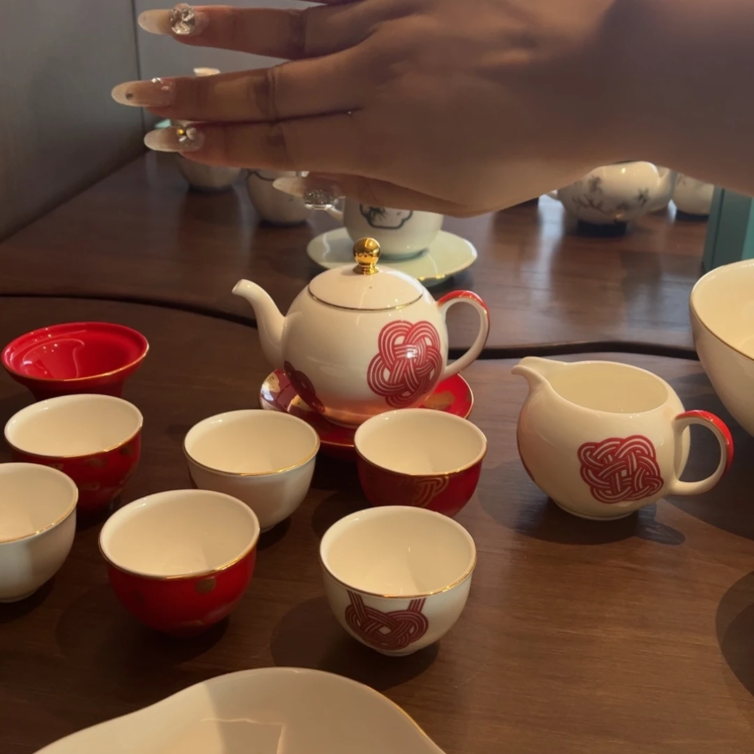 瓷片中国结茶具二级