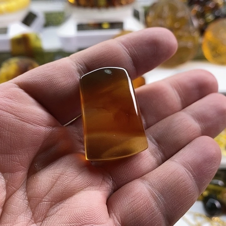 未镶嵌琥珀珠宝奇石无事牌