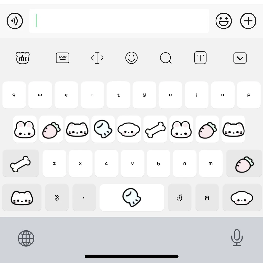 【简约小猫小鱼】ios安卓百度输入法可爱打字皮肤美化白肚皮