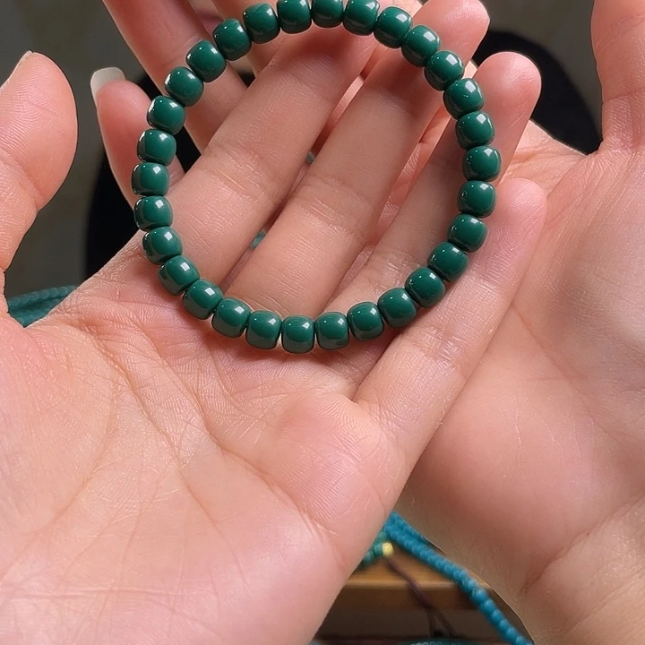 精工地狱色7x6mm手串，手围16