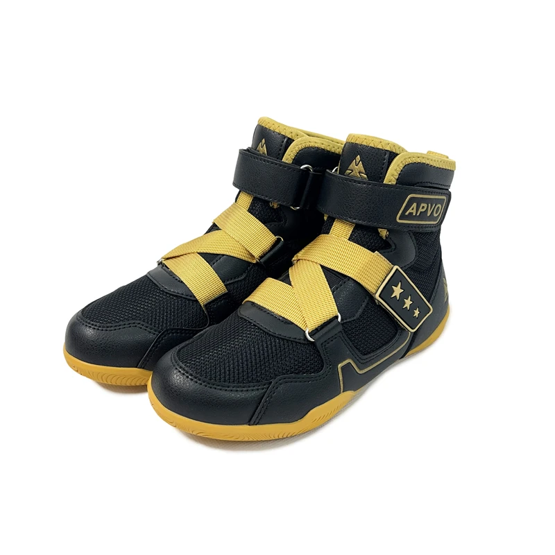 专业防滑少儿男女摔跤鞋自由拳击鞋搏击鞋泰拳儿童透气训练鞋格斗