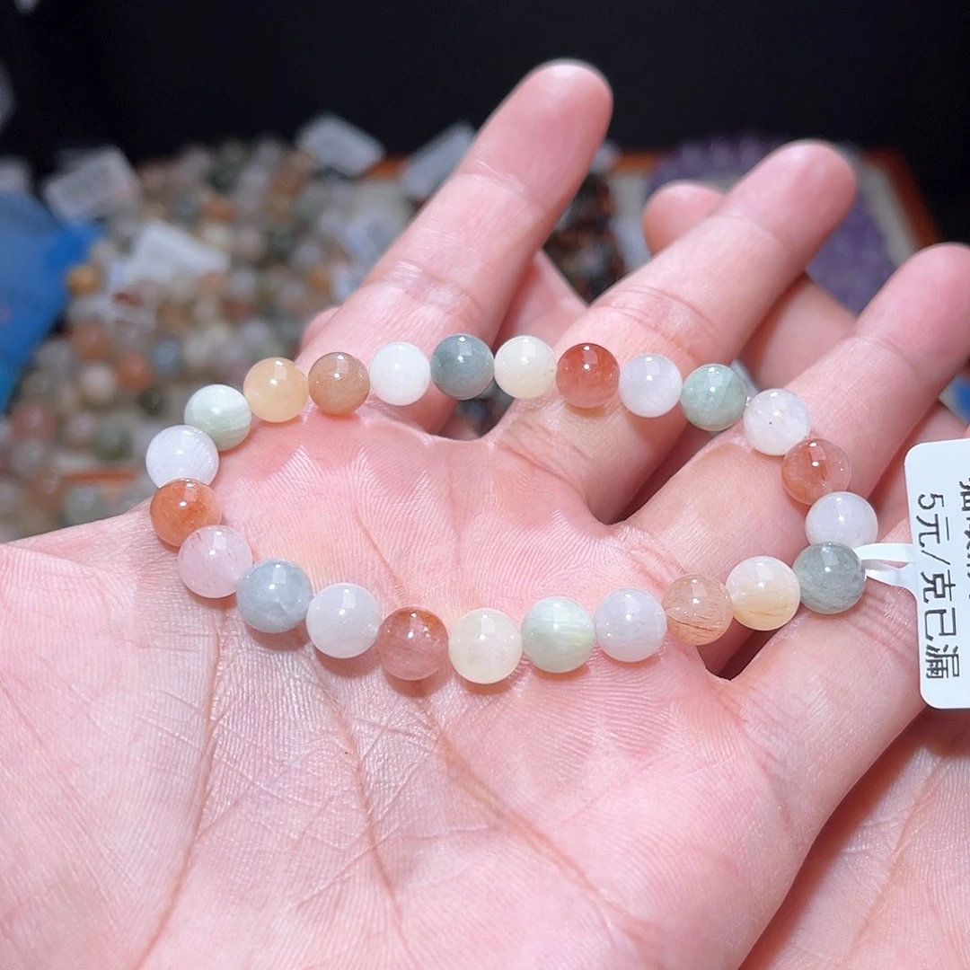 水晶手链未镶嵌203号主图手串  7+