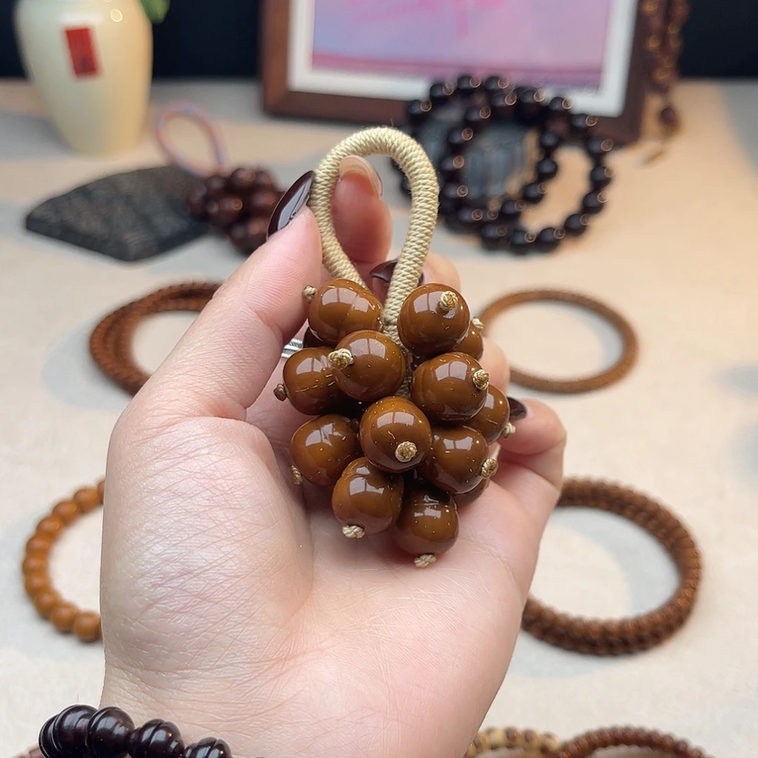 手串紫金鼠玻璃瓷发财葫芦葡萄串