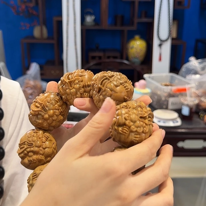维腊木（绿檀）其他5.0貔貅单圈八方招财
