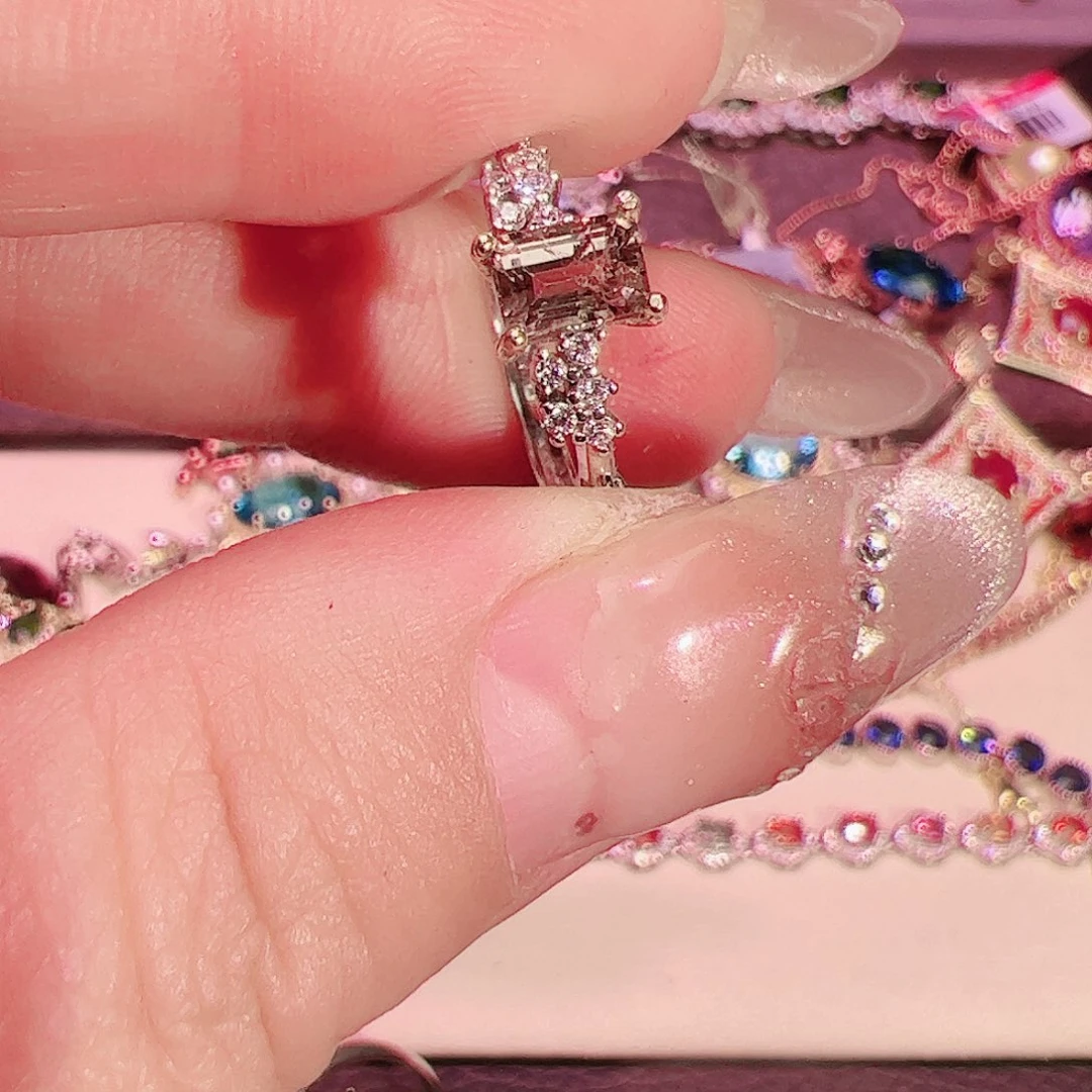 碧玺碧玺戒指银S925镶嵌