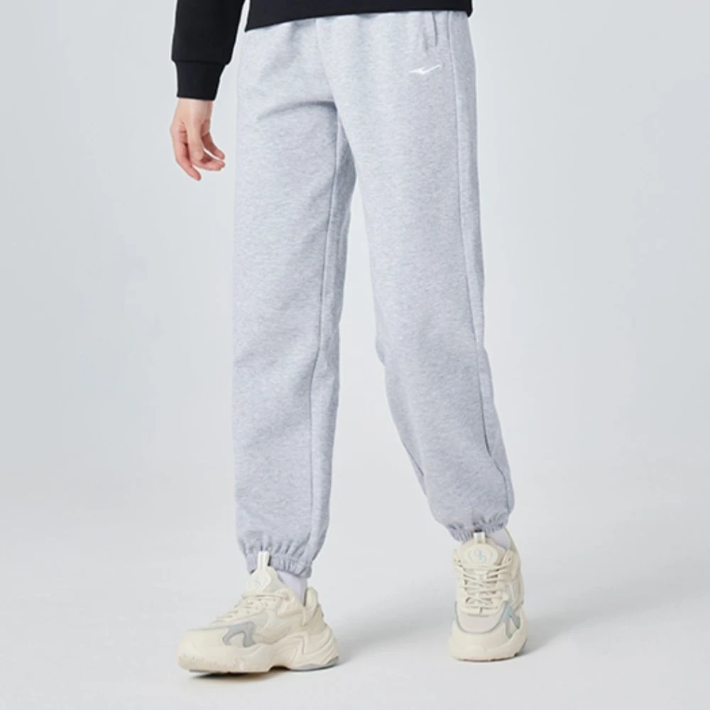 女子针织九分裤束脚长裤运动裤休闲裤子灰色卫裤-7302