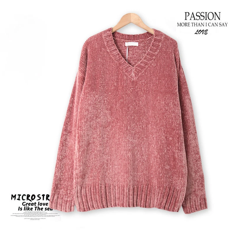 HH948-A 秋冬女士针织休闲上衣保暖长袖毛衣 亲肤柔软舒适