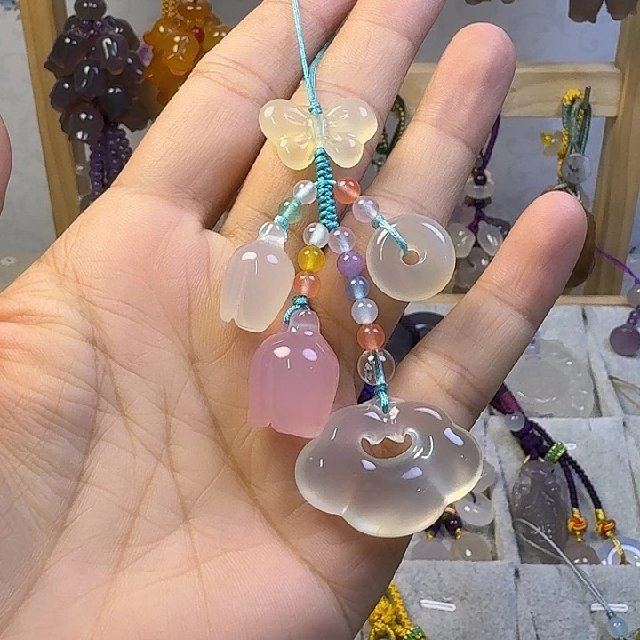 手机挂件彩色款平安锁