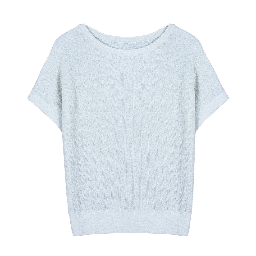 【美瑜专属】ESPRESSO乱纹蝙蝠袖船领套衫FSF703007N