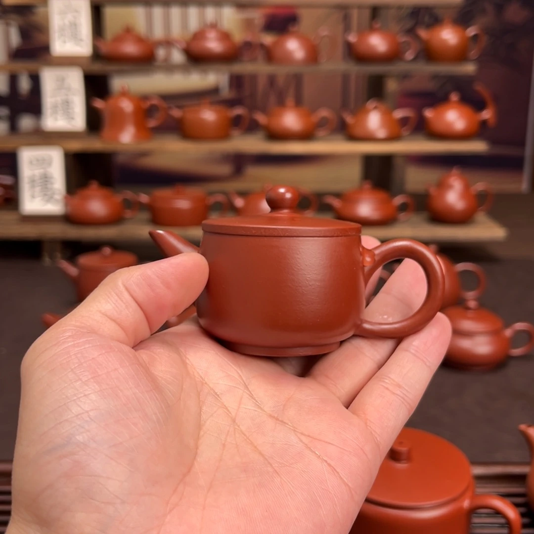 阿***雷紫砂茶壶朱泥小汉瓦