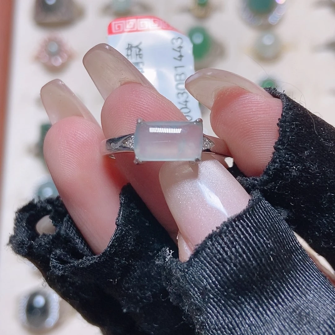 银S925镶嵌戒指翡翠15