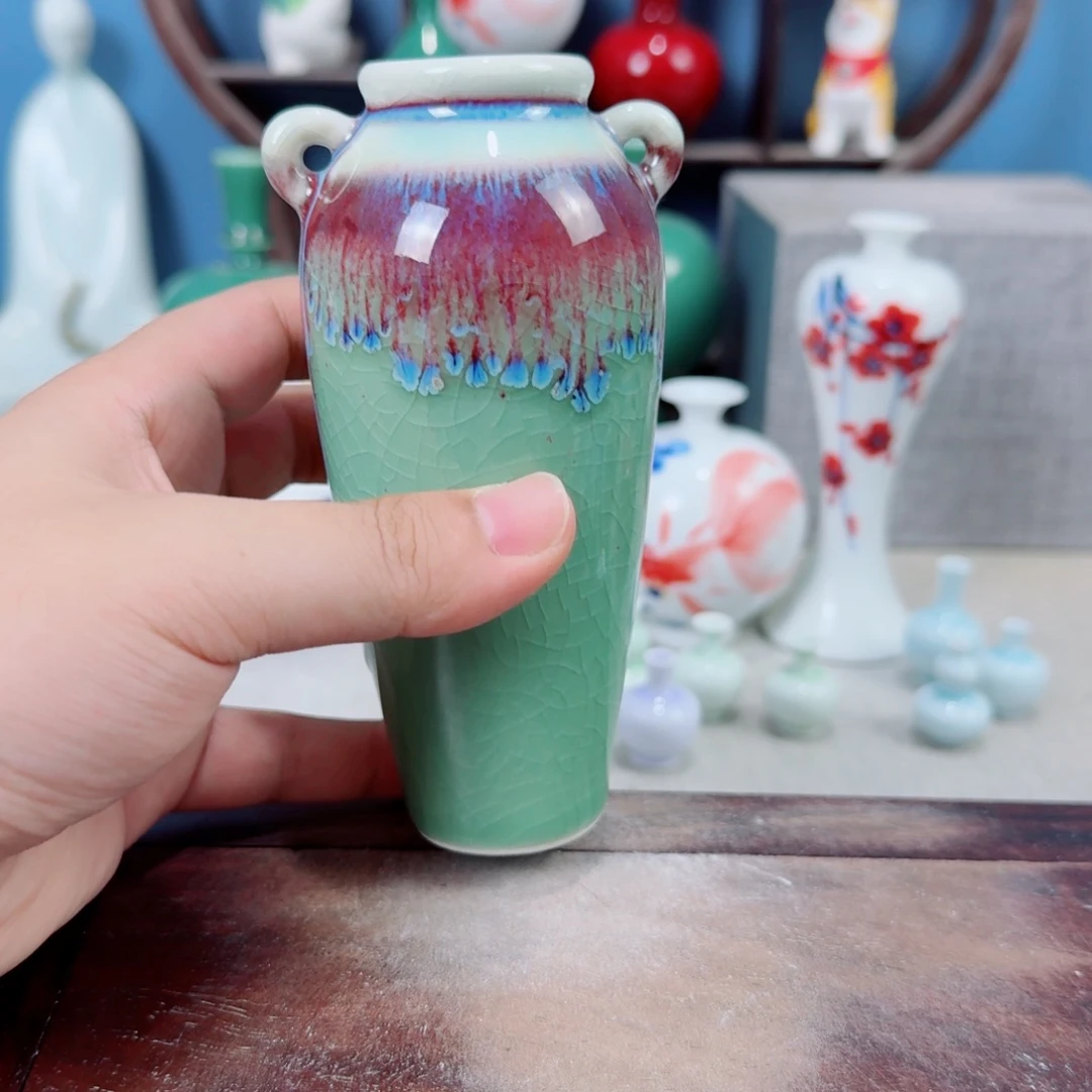 陶瓷手工小花器摆件
