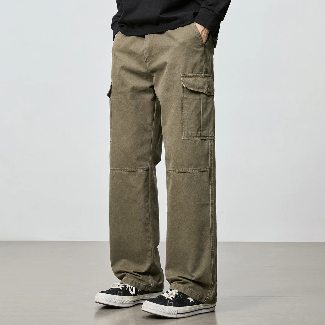 Cebrodz夏季薄款速干休闲裤男时尚潮牌百搭宽松垂感直筒透气裤子