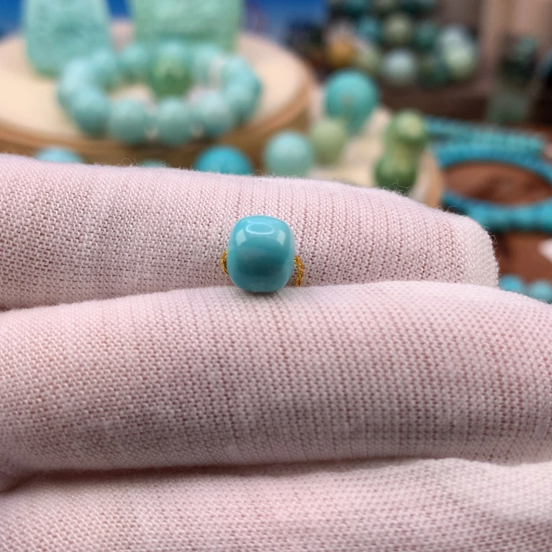 绿松石未镶嵌珠宝奇石7.7mm