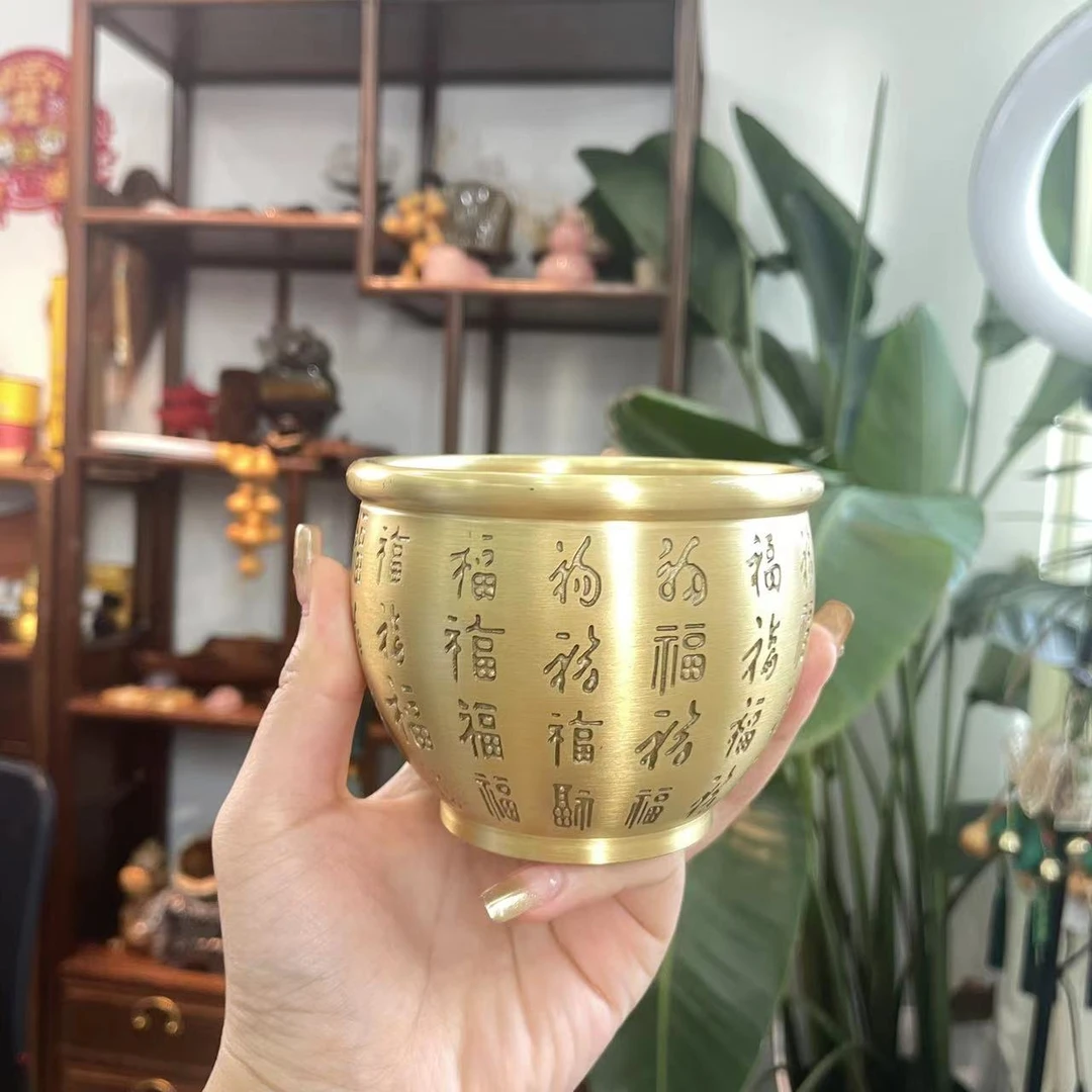 铜缸 百福缸 摆件-921041