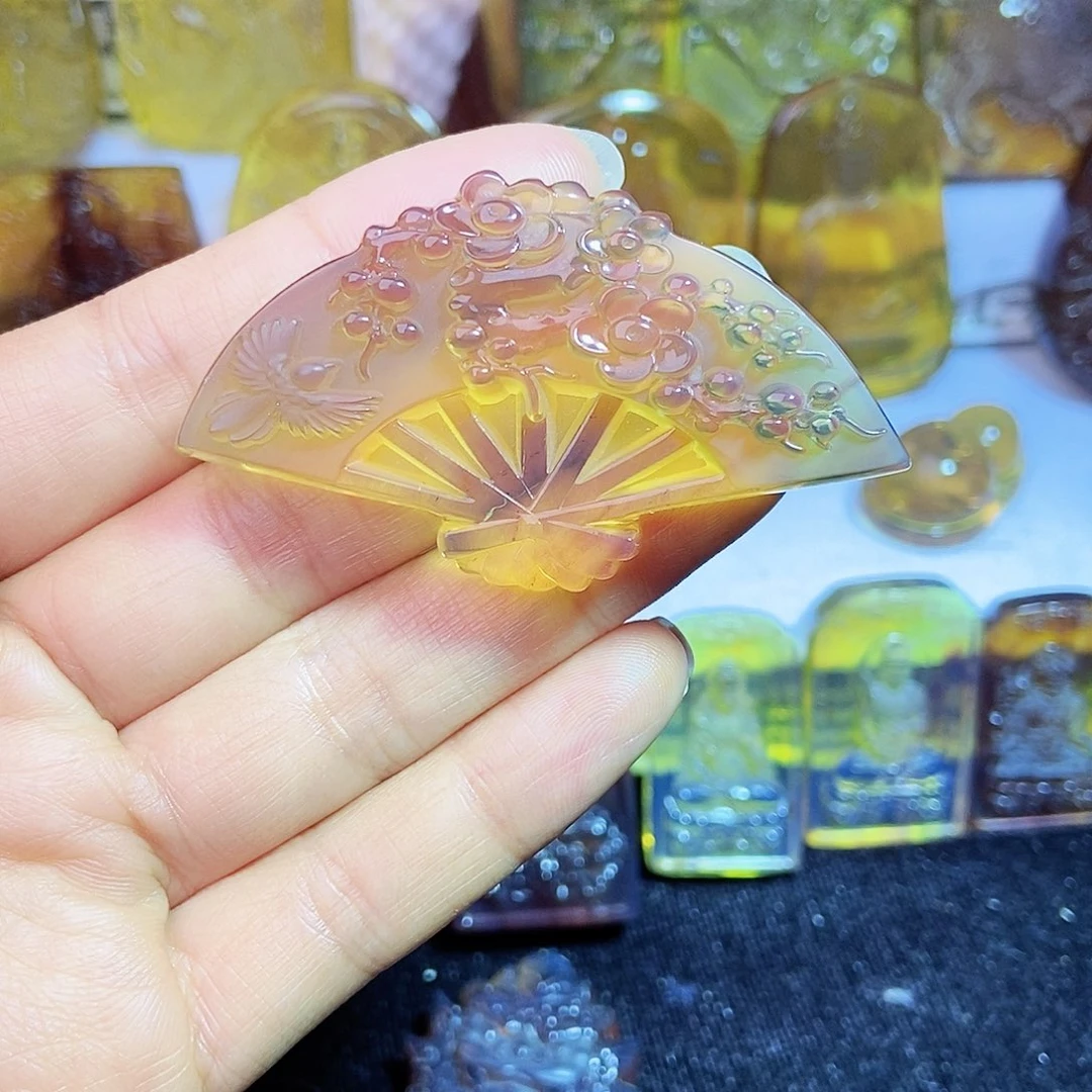 琥珀颈饰未镶嵌喜上眉梢12