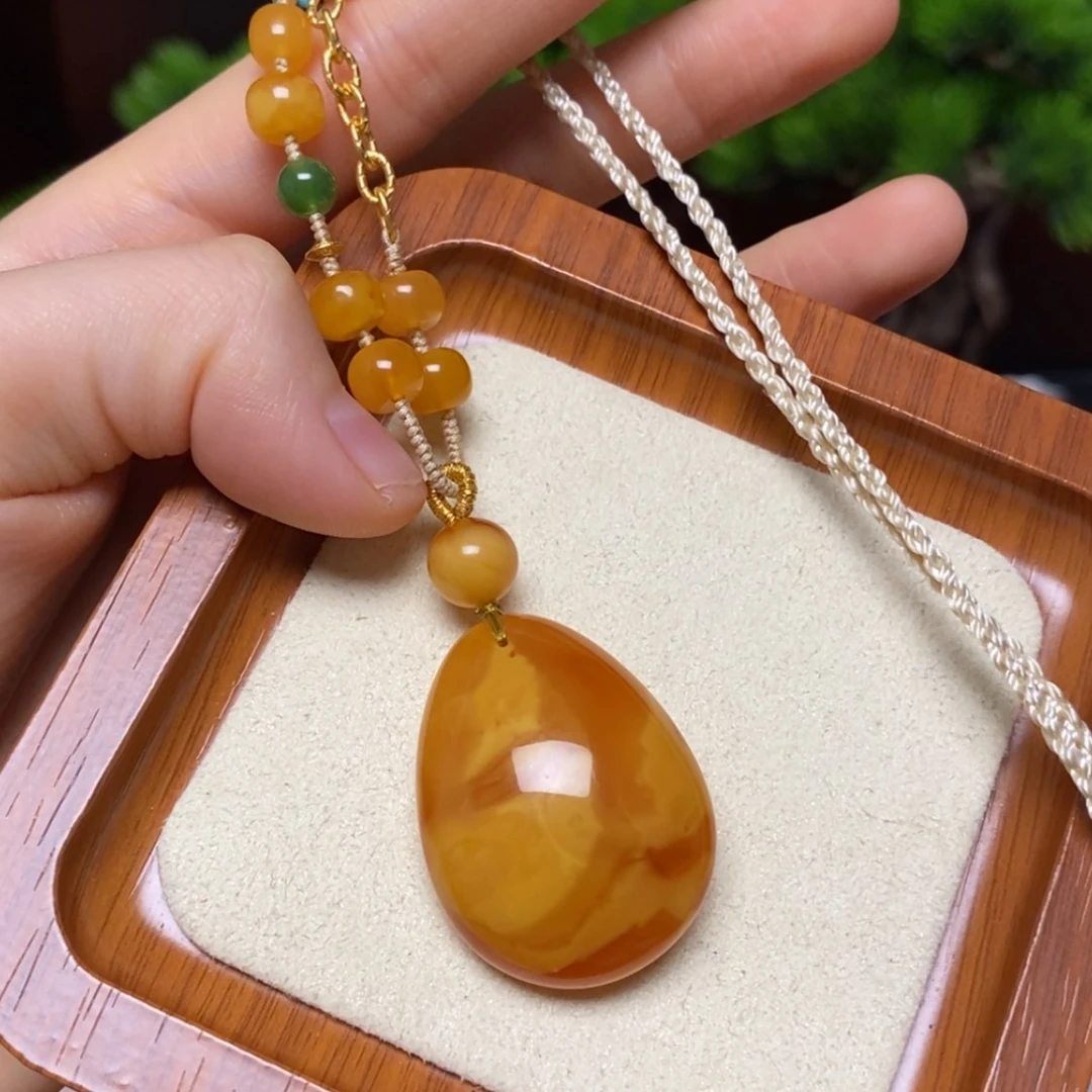 【闪购商品】蜜蜡颈饰未镶嵌项链