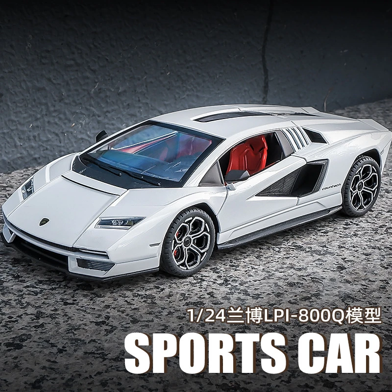 兰博基尼LPI-800合金车模型仿真汽车模型玩具车1:24精致收藏摆件