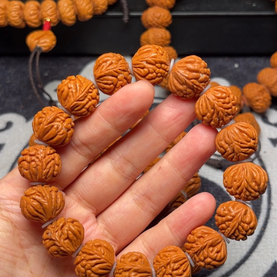 桃核手串龙纹桃核