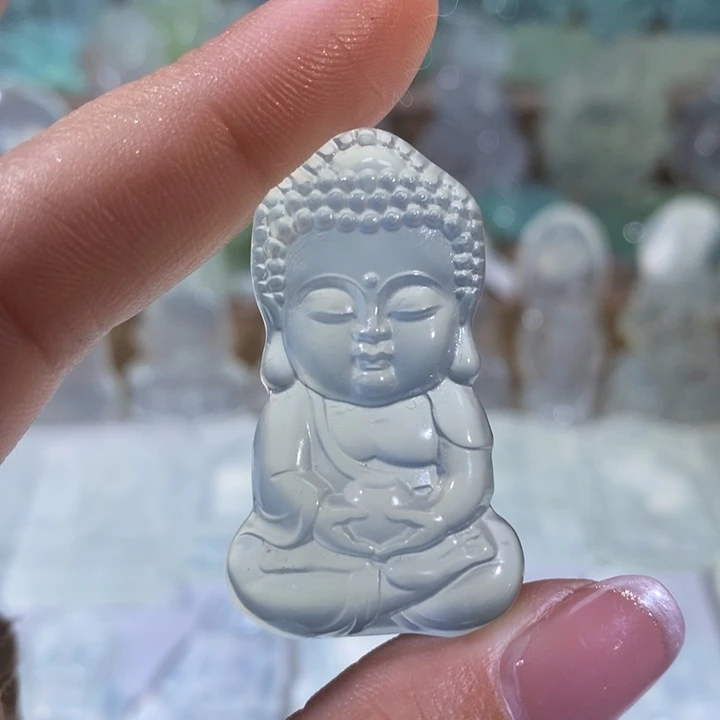 岫玉未镶嵌颈饰吊坠