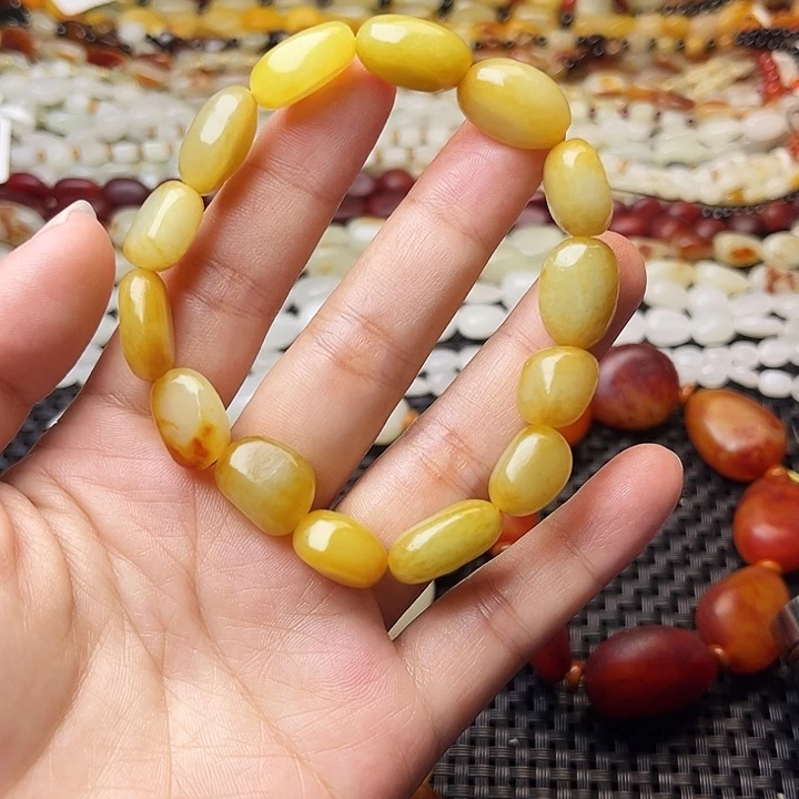 和田玉未镶嵌手链