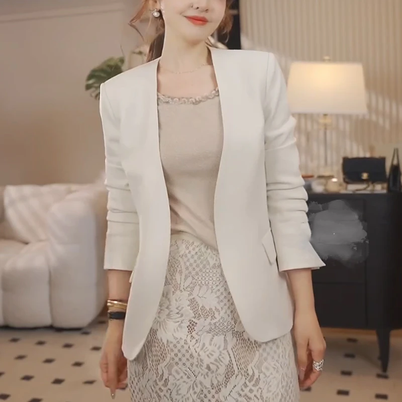 气质通勤洋气西装短外套女2025年春季新款高级感外搭显瘦上衣6062