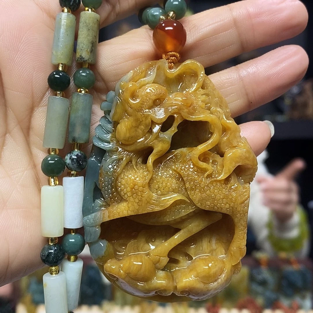 未镶嵌岫玉挂件吊坠