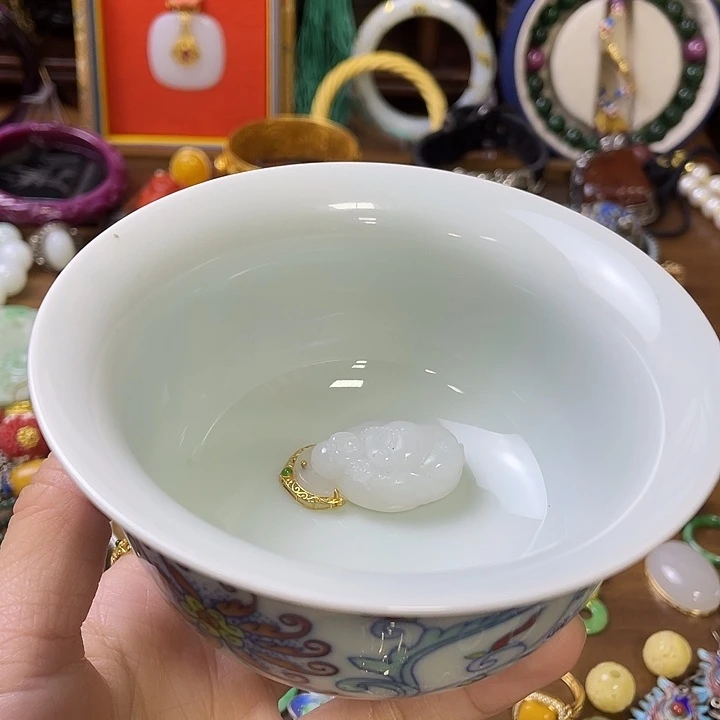 晶***贝杯精美雕刻物件物件