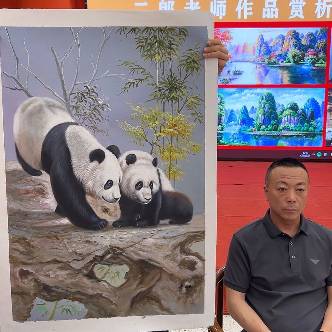 国画画家二郎展览精品作品