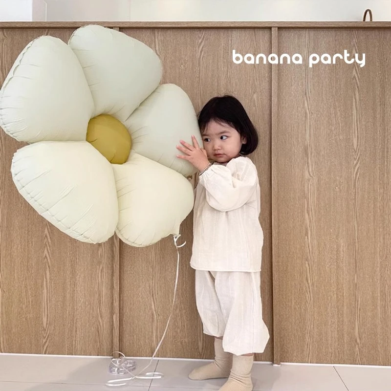 ins奶油小雏菊气球儿童户外玩具生日节日派对活动场景装饰道具