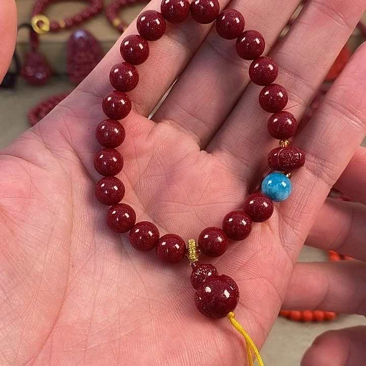 天然辰砂紫金砂卡8葫芦款