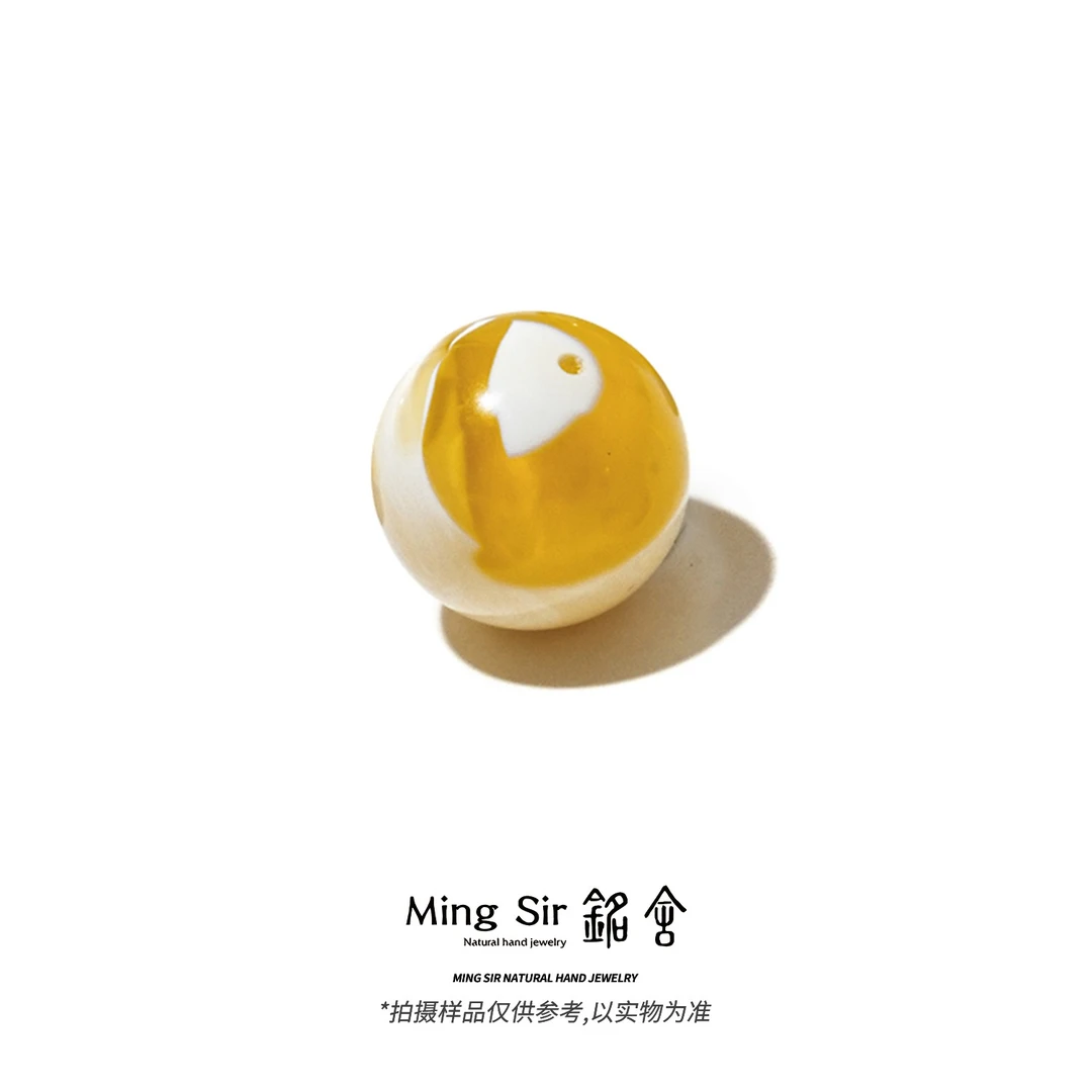 【铭舍 东方既白收藏级金花单珠20mm+VVS级】俄料蜜蜡单珠