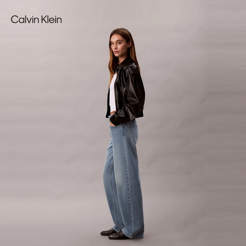 【复刻90系列】CK Jeans25春秋女美式直筒牛仔裤47B908G